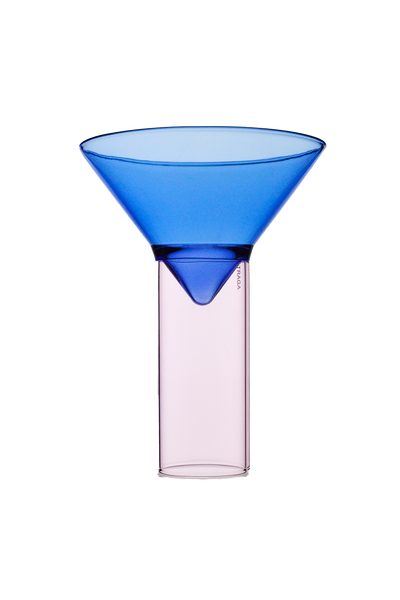 Martini Shot Glass - Blue & Pink