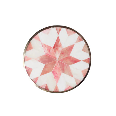 Set of 4 Star Coasters – Pink #color_pink