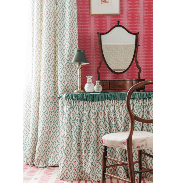Wild Strawberry Trellis Fabric