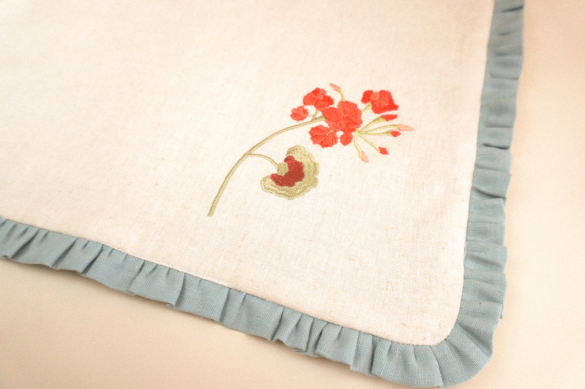 Geranium and Gingham Placemat