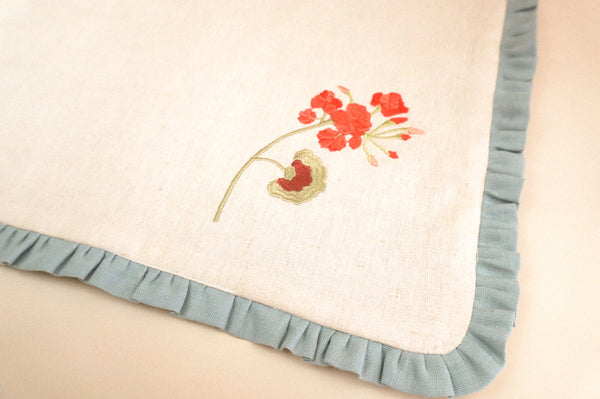 Geranium and Gingham Placemat