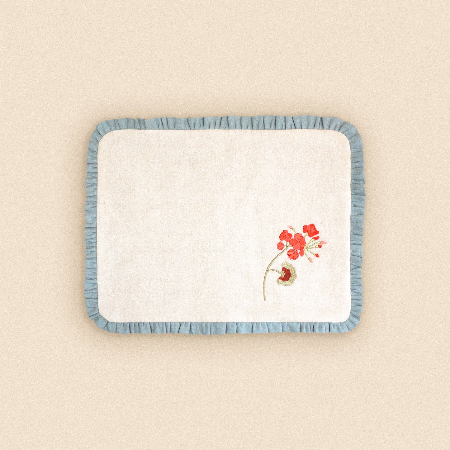 Geranium and Gingham Placemat
