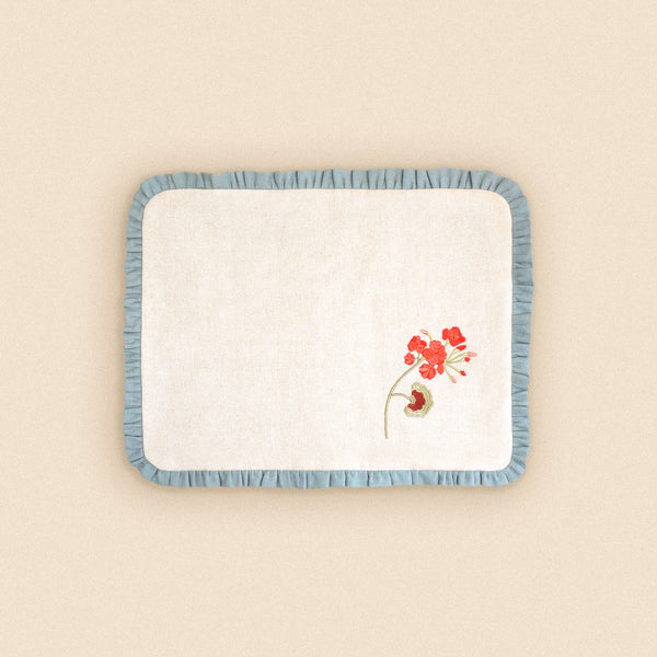 Geranium and Gingham Placemat