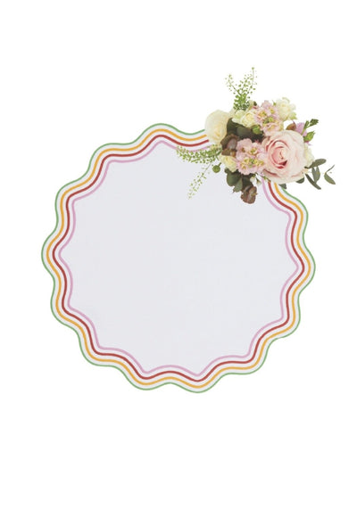 Placemats Alice Multi Coloured Trim Placemats - Set of 4