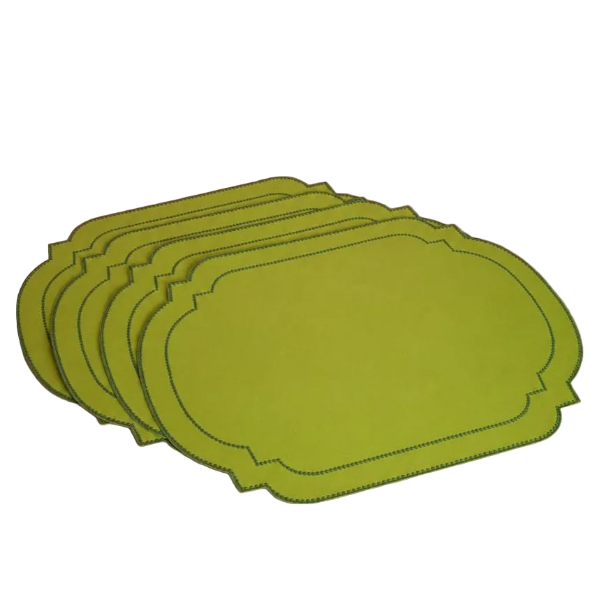Hortensia Green Placemats - Set of 4