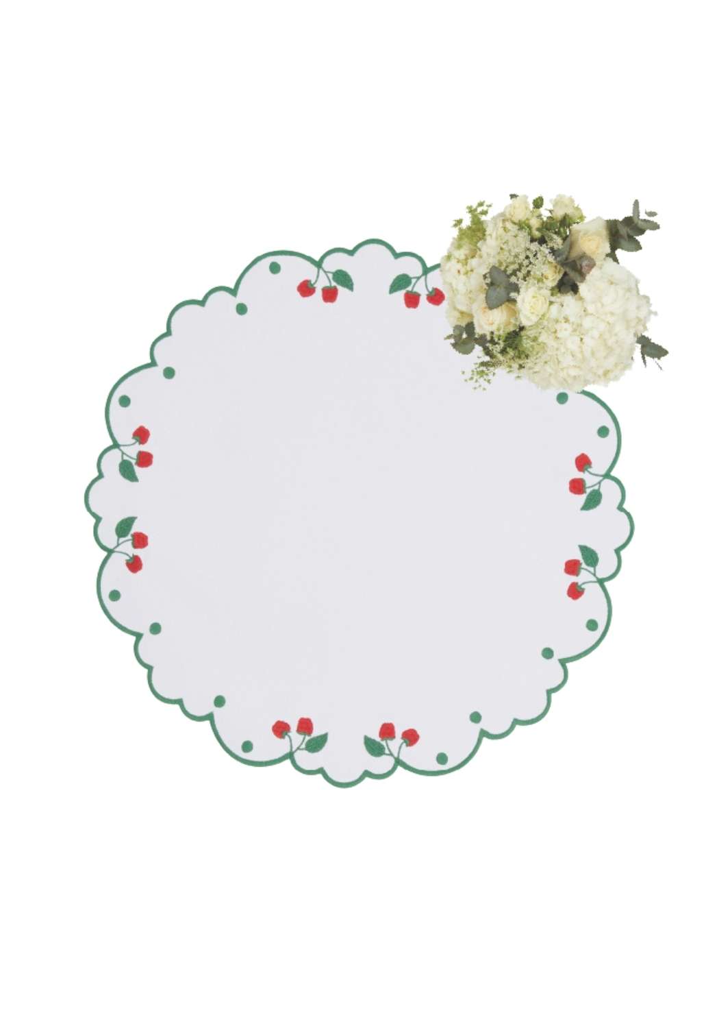 Placemats Ripe Cherry Round Placemats - Set of 4