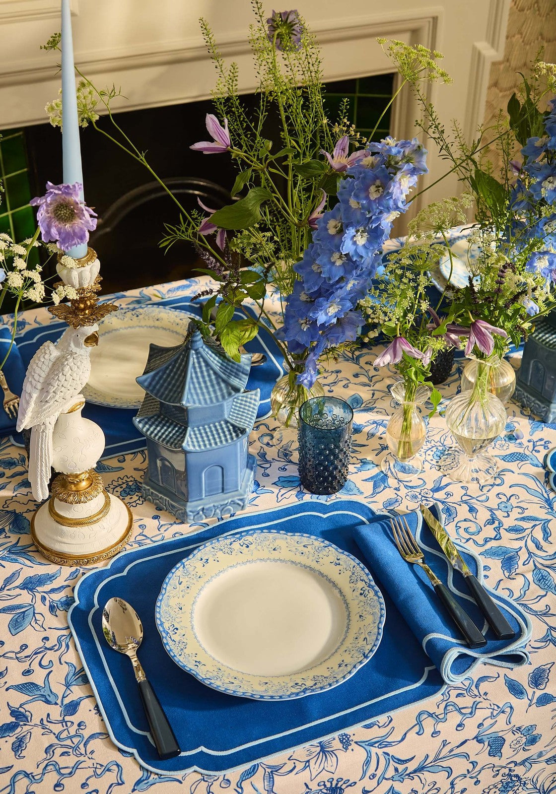 The Azure Scallop Placemat - Set of 4