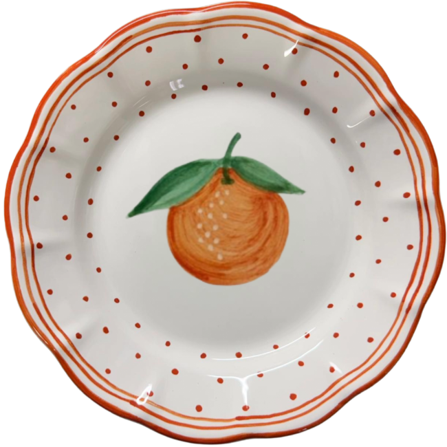 Plumetis Plate Fruit Orange - 20cm