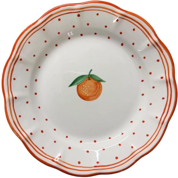 Plumetis Plate, Fruit Orange - 25cm