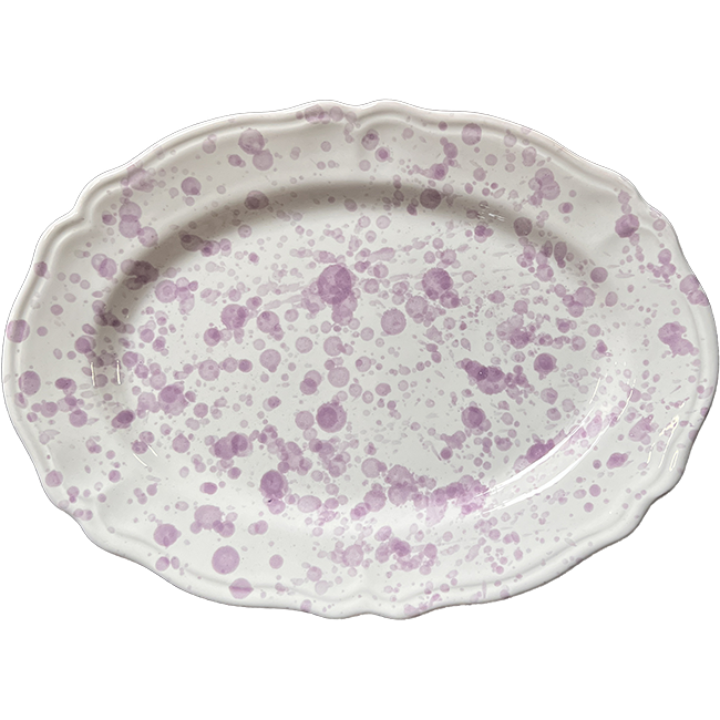 Points Oval Platter Violet - 32cm