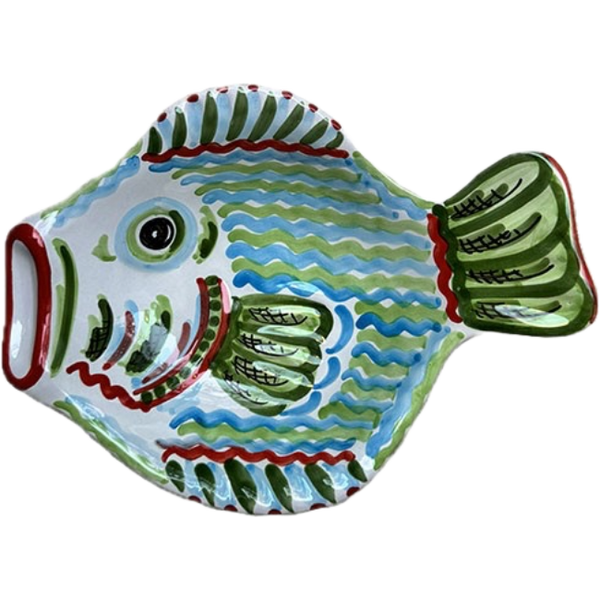 Green Portofino Fish Plate