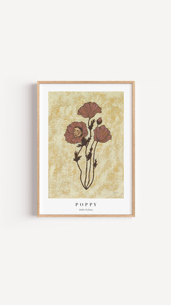 Poppy - Botanical Art Print