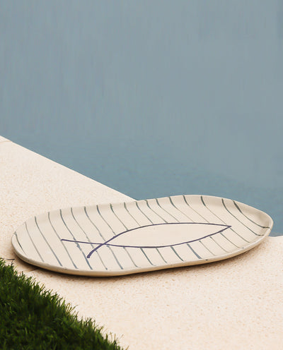 Handmade ceramic cheese board – pottery serving platter