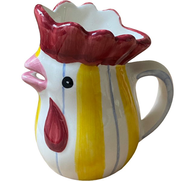 Pitcher - Milk Jug Yellow Stripe
