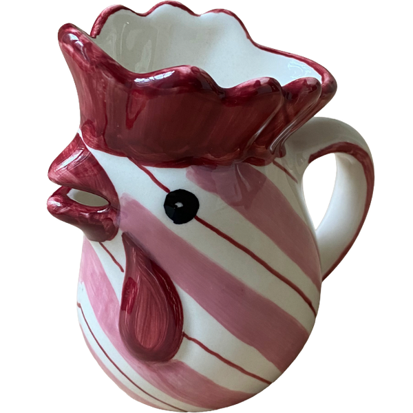 Pink Striped Pitcher / Milk Jug