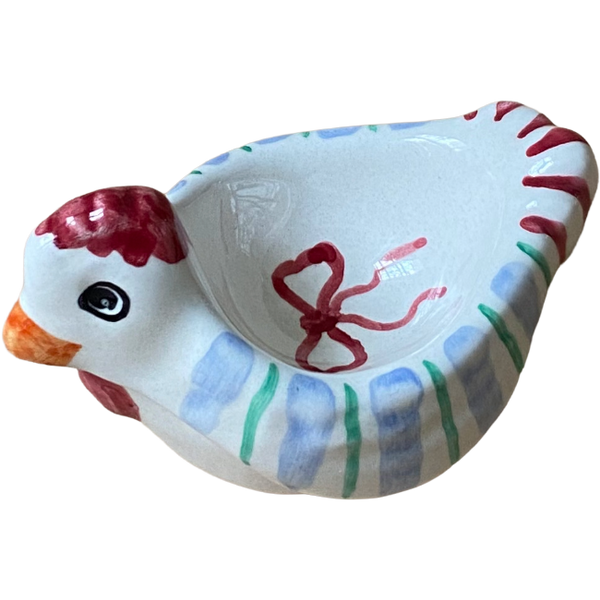 Blue Striped Hen Egg Cup