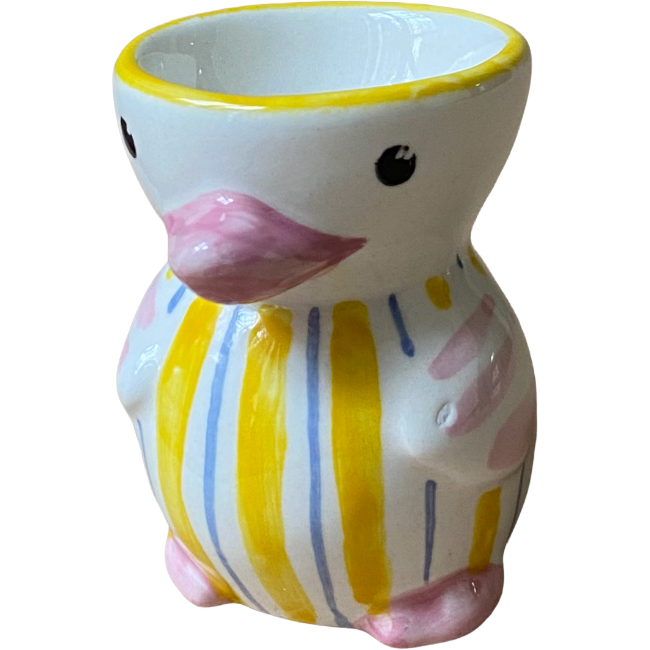 Yellow Striped Chick Egg Cup