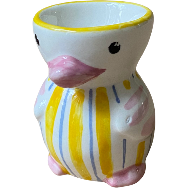 Yellow Striped Chick Egg Cup