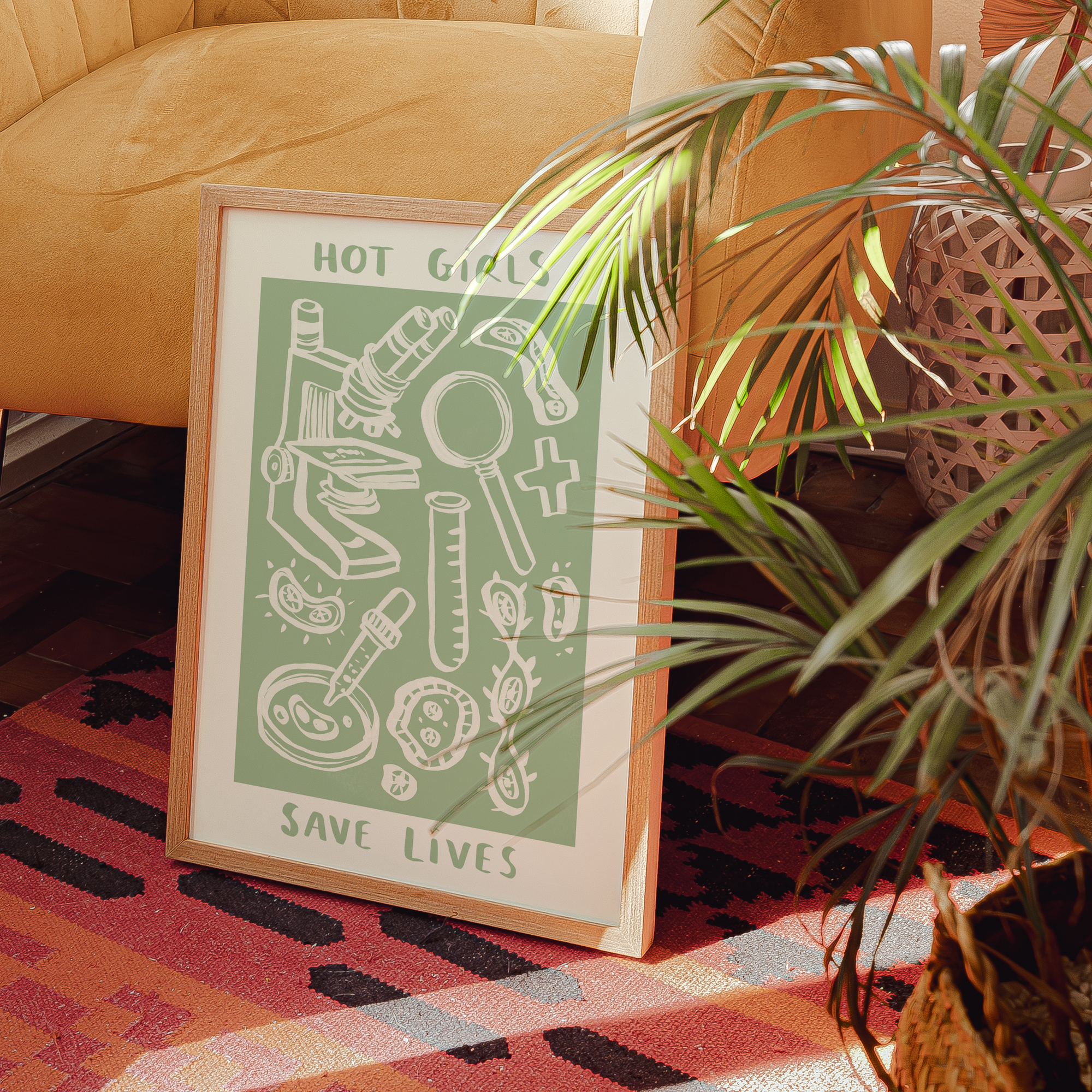 Hot Girls Save Lives - Pathologist Print