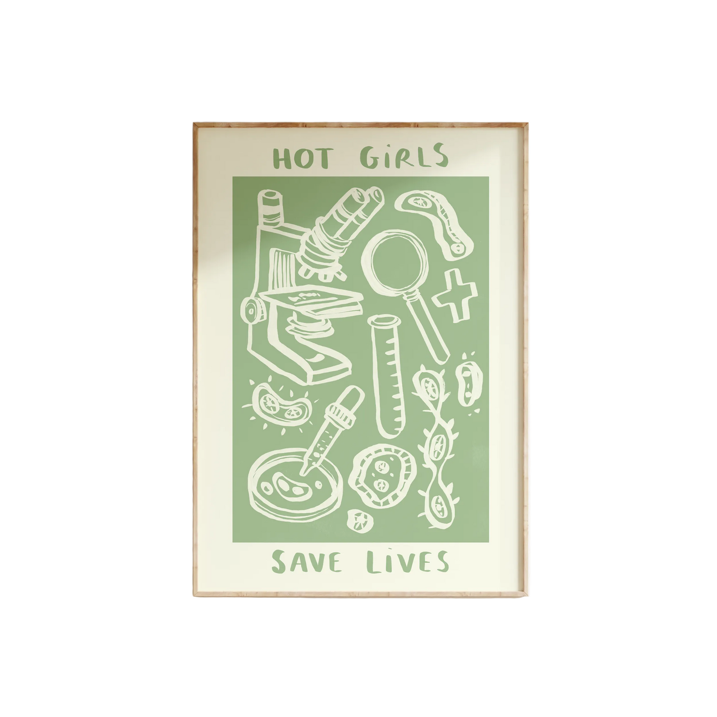 Hot Girls Save Lives - Pathologist Print