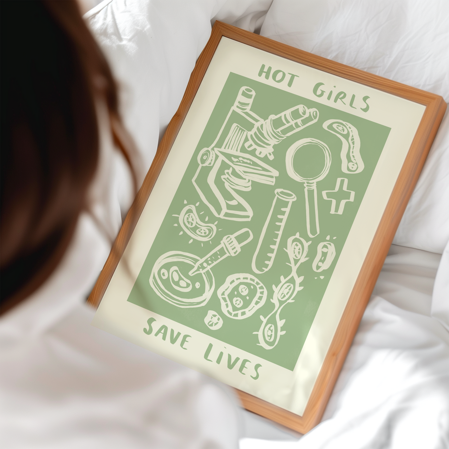 Hot Girls Save Lives - Pathologist Print