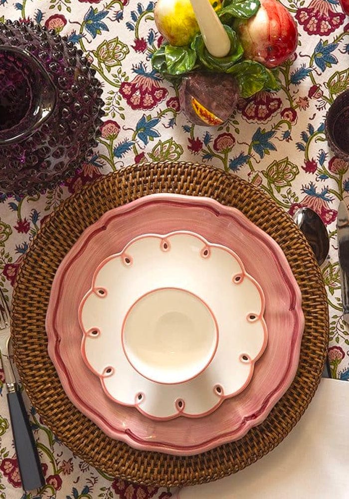 Pretty In Pink Scalloped Nibbles Bowl - Set of 4 - Casa by Josephine Jenno