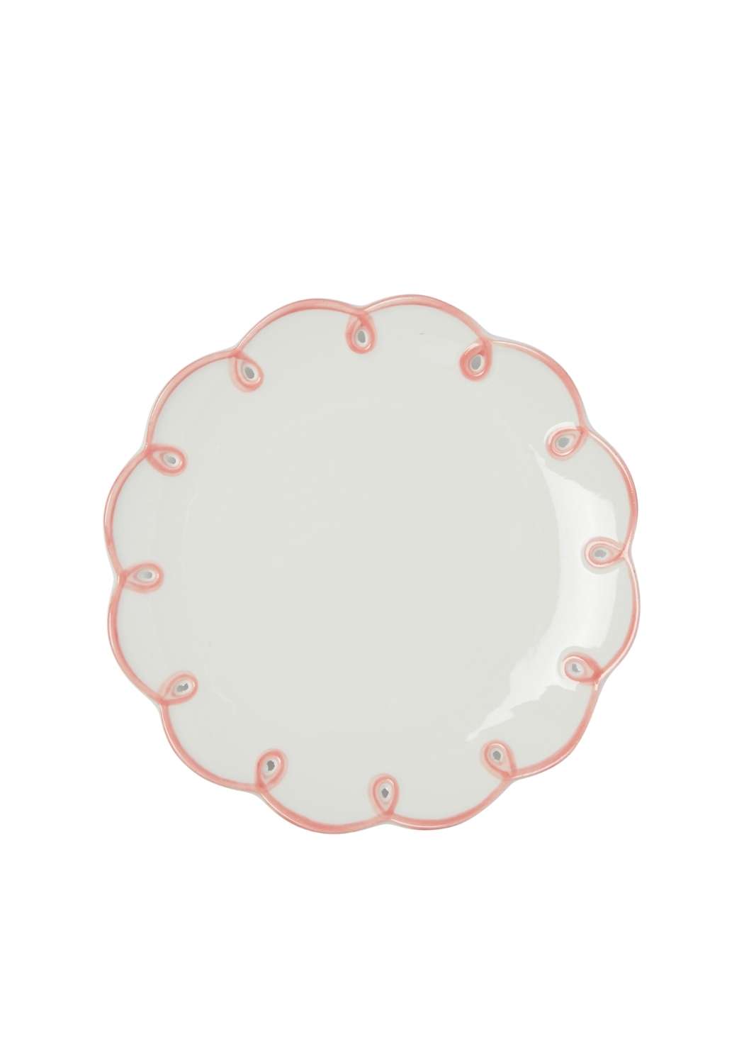 Pretty in Pink Scalloped Plates - Set of 4 Side Plates - Casa by Josephine Jenno