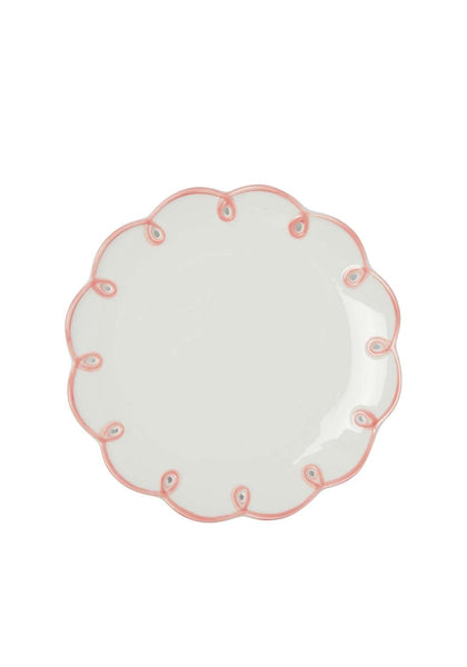 Pretty in Pink Scalloped Plates - Set of 4 Side Plates - Casa by Josephine Jenno