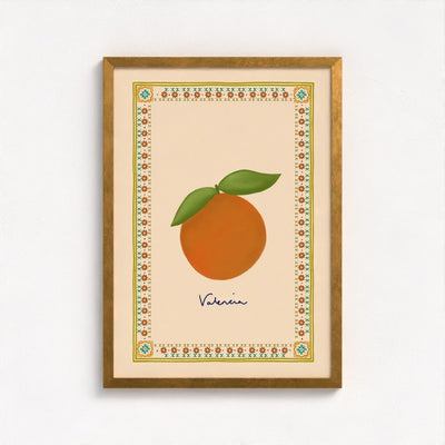 Valencia art print — framed print mock-up, alternative frame colour, view 5
