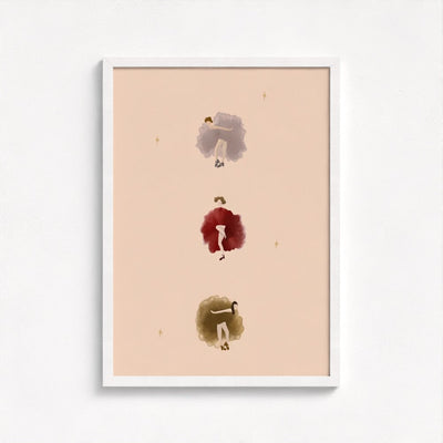 The Lady in Gold art print — framed print mock-up, alternative frame colour, view 3
