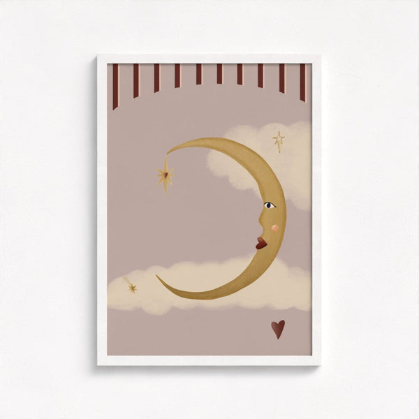 La Lune d'Amour Art Print