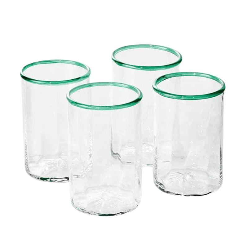 Peter Glass Green Large - Set of Four