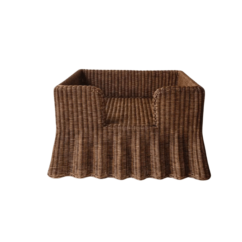 Lassie Wavy Rattan Dog Bed