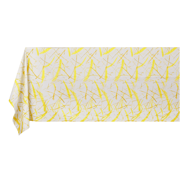 Roman Breeze Rectangular Printed Linen Tablecloth