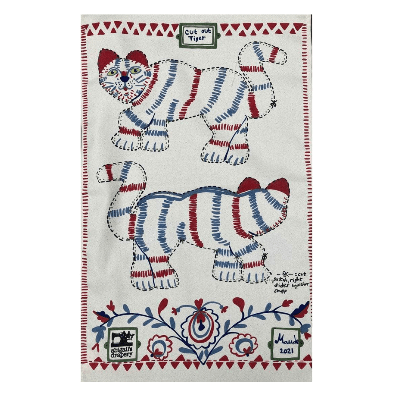 Cut Out Tiger Tea Towel