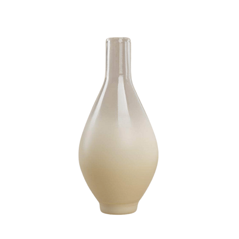 Beige Degrade Glass Vase