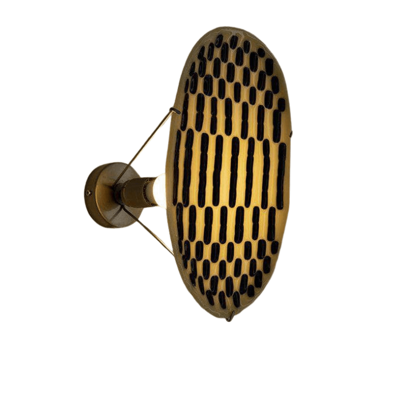 Black Beige Wall Lamp