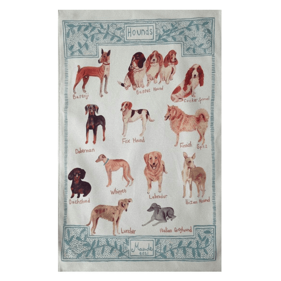 Hound Tea Towel