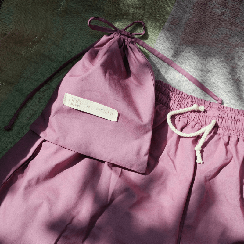 Cotton Swim Short Purple