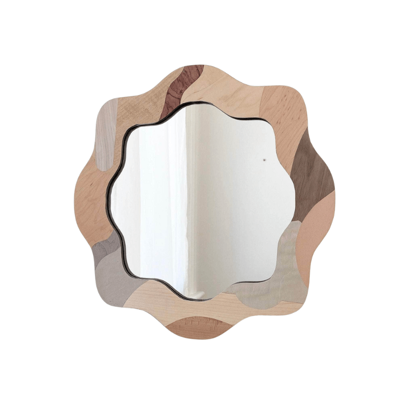 Round Curve Mirror Neutral