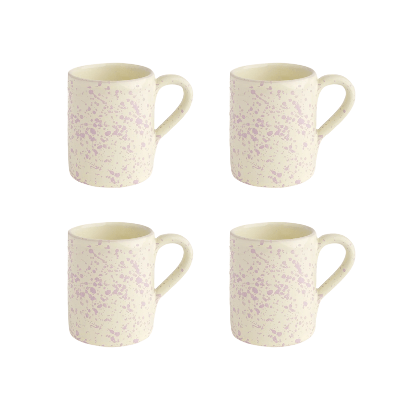Lilac Coffee Mug Set | 4 Pieces