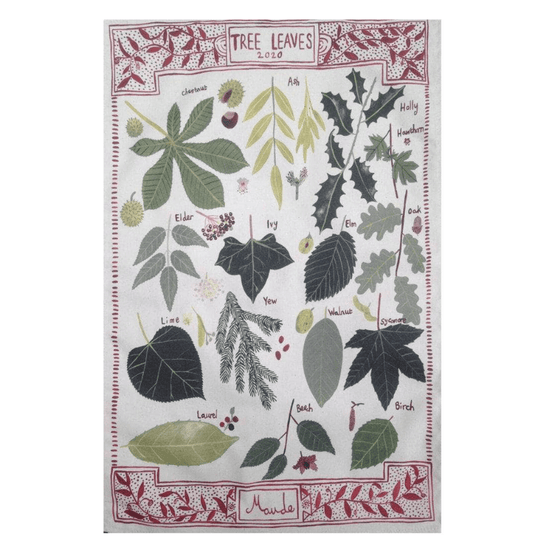 Tree Leaves Tea Towel