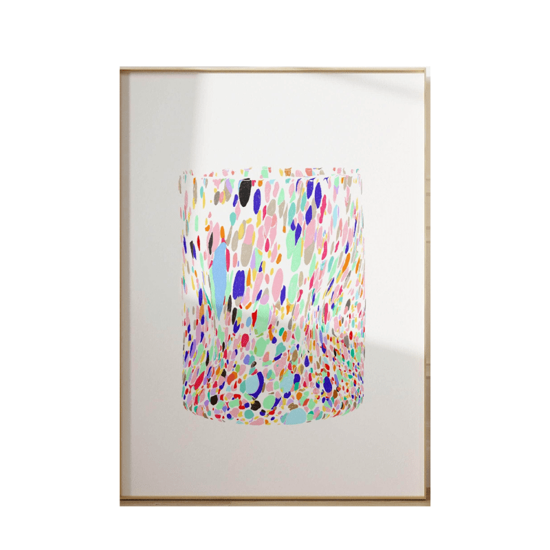 Speckled Glass Art Print