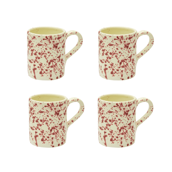 Cranberry Coffee Mug Set | 4 Pieces