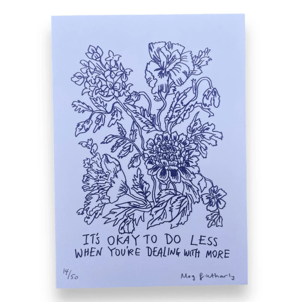 Limited Edition Flower Drawing Print