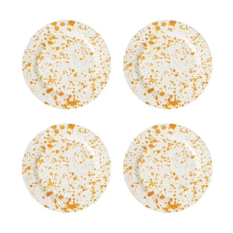 Burnt Orange Plate Set - 4 Pieces