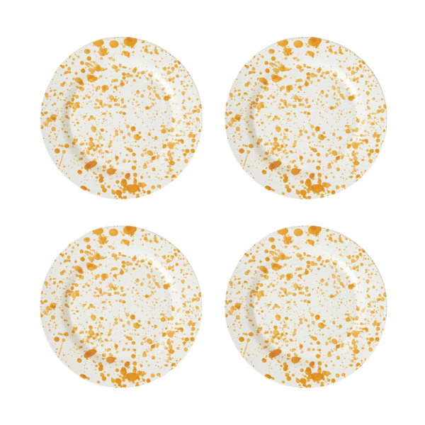 Burnt Orange Plate Set - 4 Pieces