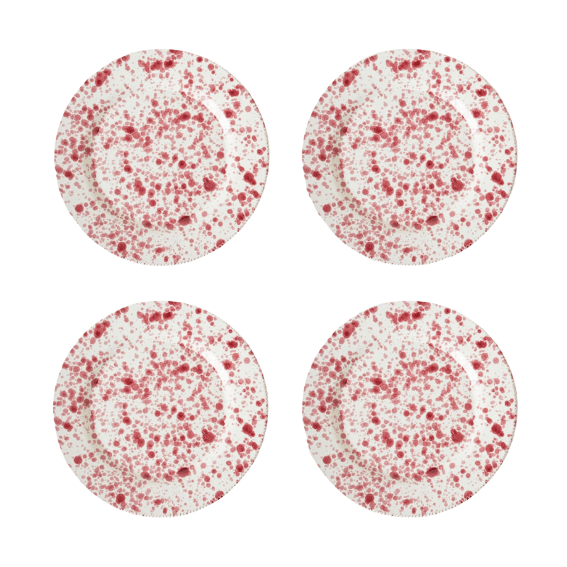 Cranberry Plate Set | 4 Pieces