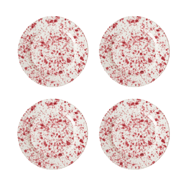 Cranberry Plate Set | 4 Pieces