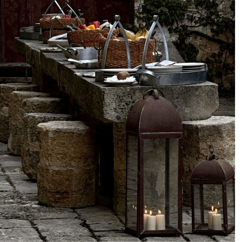 Small Kaffe Haus Iron Lantern